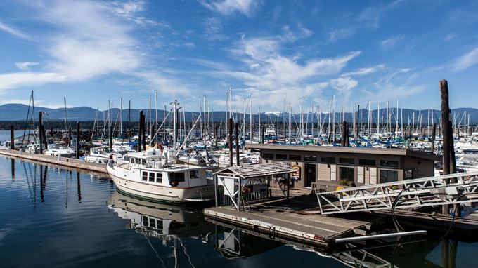 The harbour at Comox